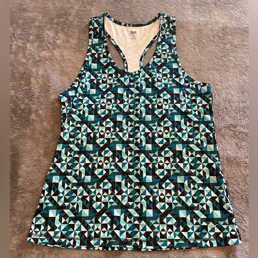 Everlast Tank Athletic Geometric Print Top